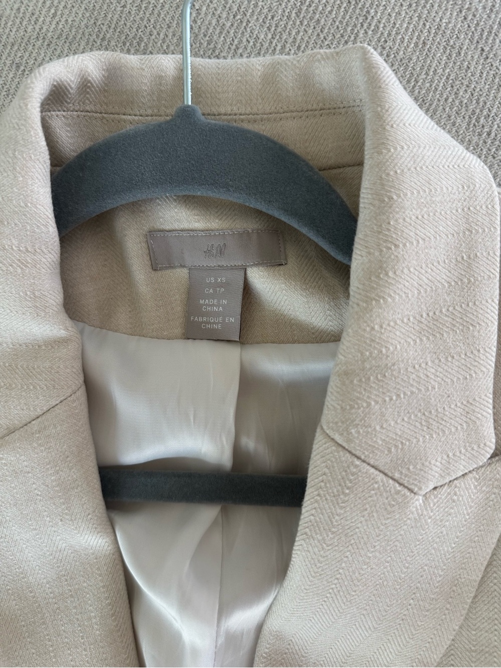 H&M Beige Single-Button Blazer - Picture 3 of 9